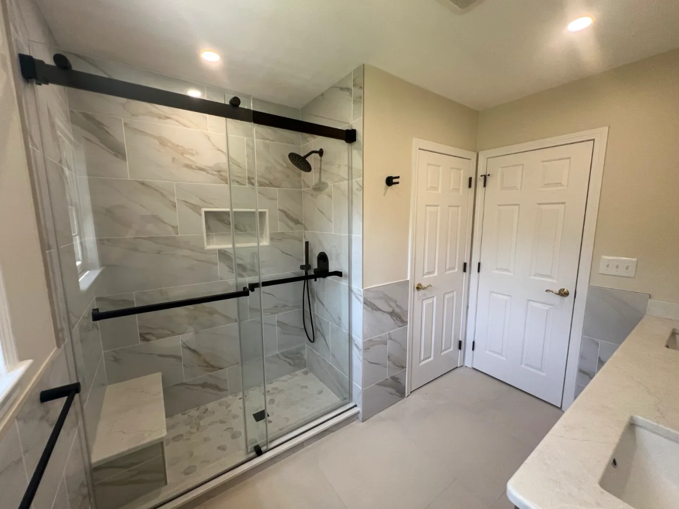 Bathroom remodel by DeFaria Construction