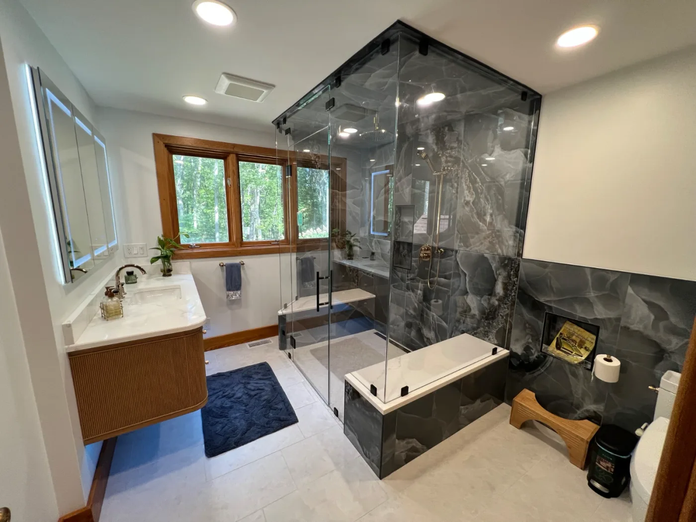 Spa bathroom by DeFaria Construction