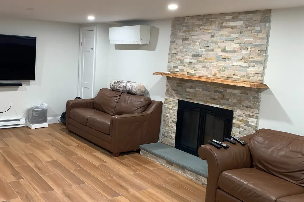 Finished basement finishing in Georgetown, MA, across the service area