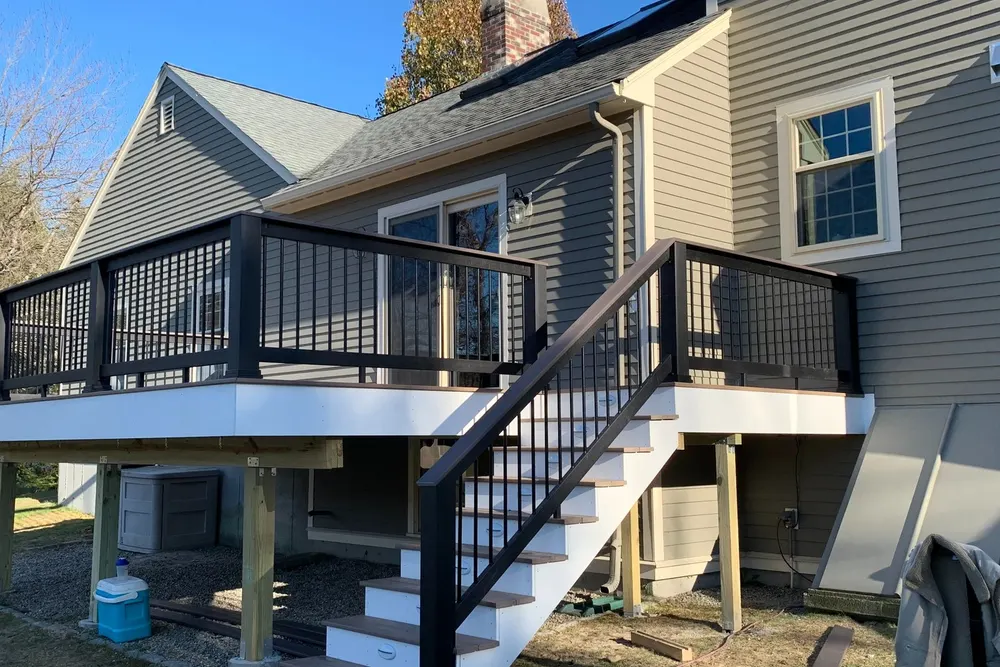 Finished decks and patios in Lynn, MA, built for local homes