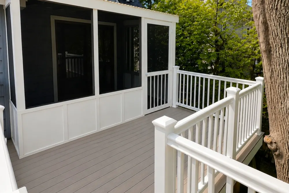 Finished decks and patios in Lynn, MA, across the service area